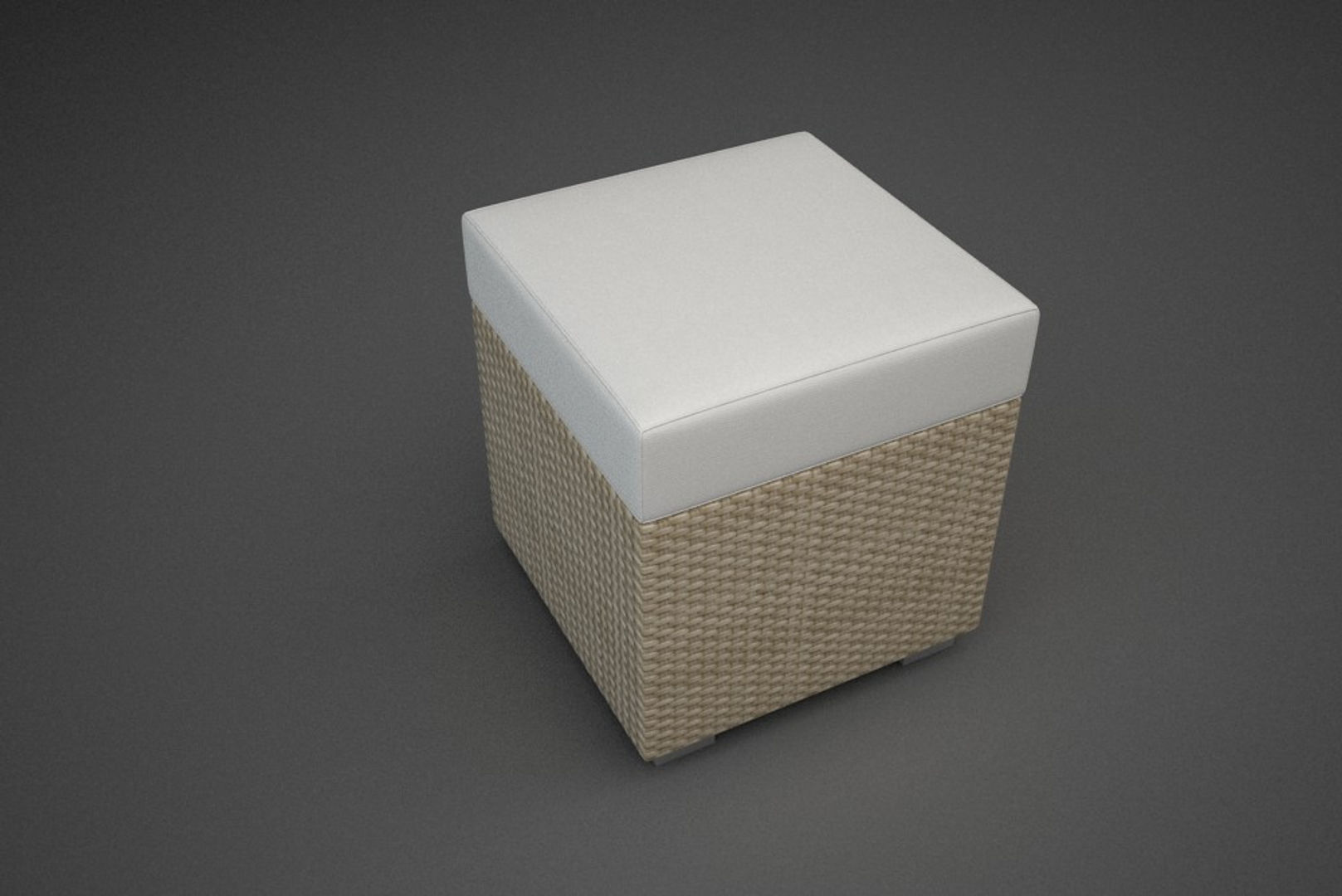 Modular Rattan Furniture Set 3 3D model_9