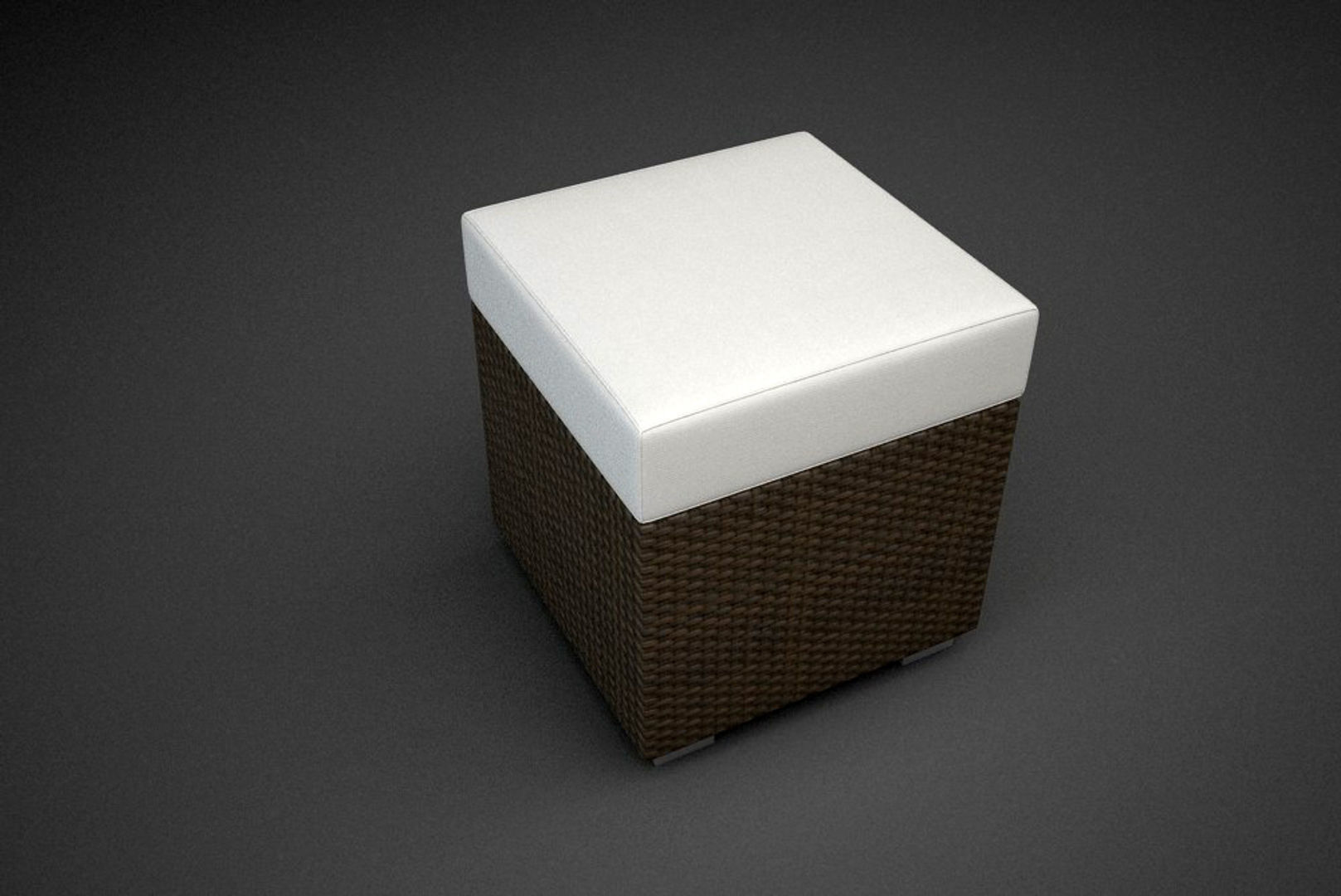 Modular Rattan Furniture Set 3 3D model_8