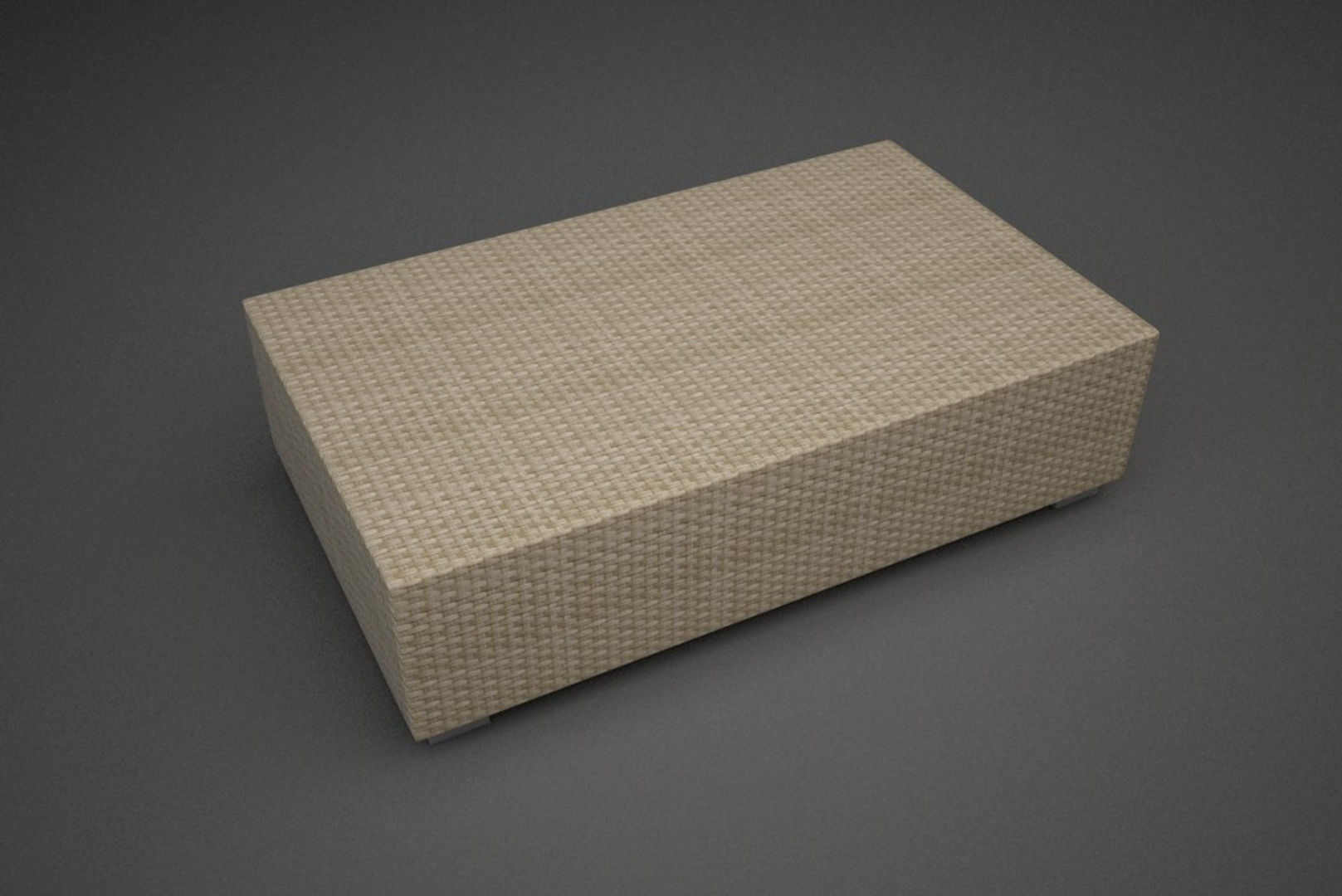 Modular Rattan Furniture Set 3 3D model_2