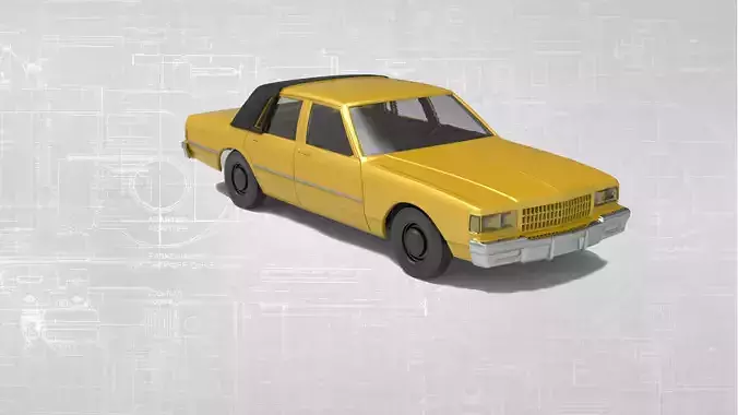 STL printable RC car   Chevy Caprice Brougham LS 