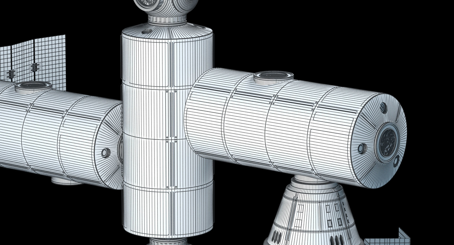 Modular Space Station 3D model_15