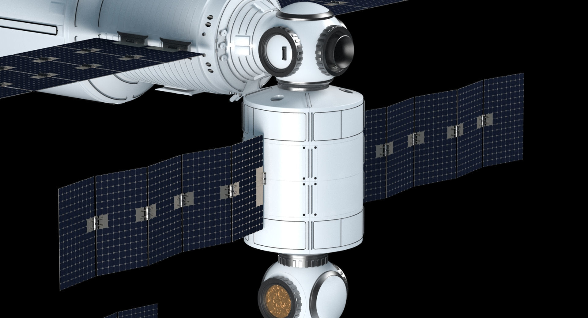 Modular Space Station 3D model_11