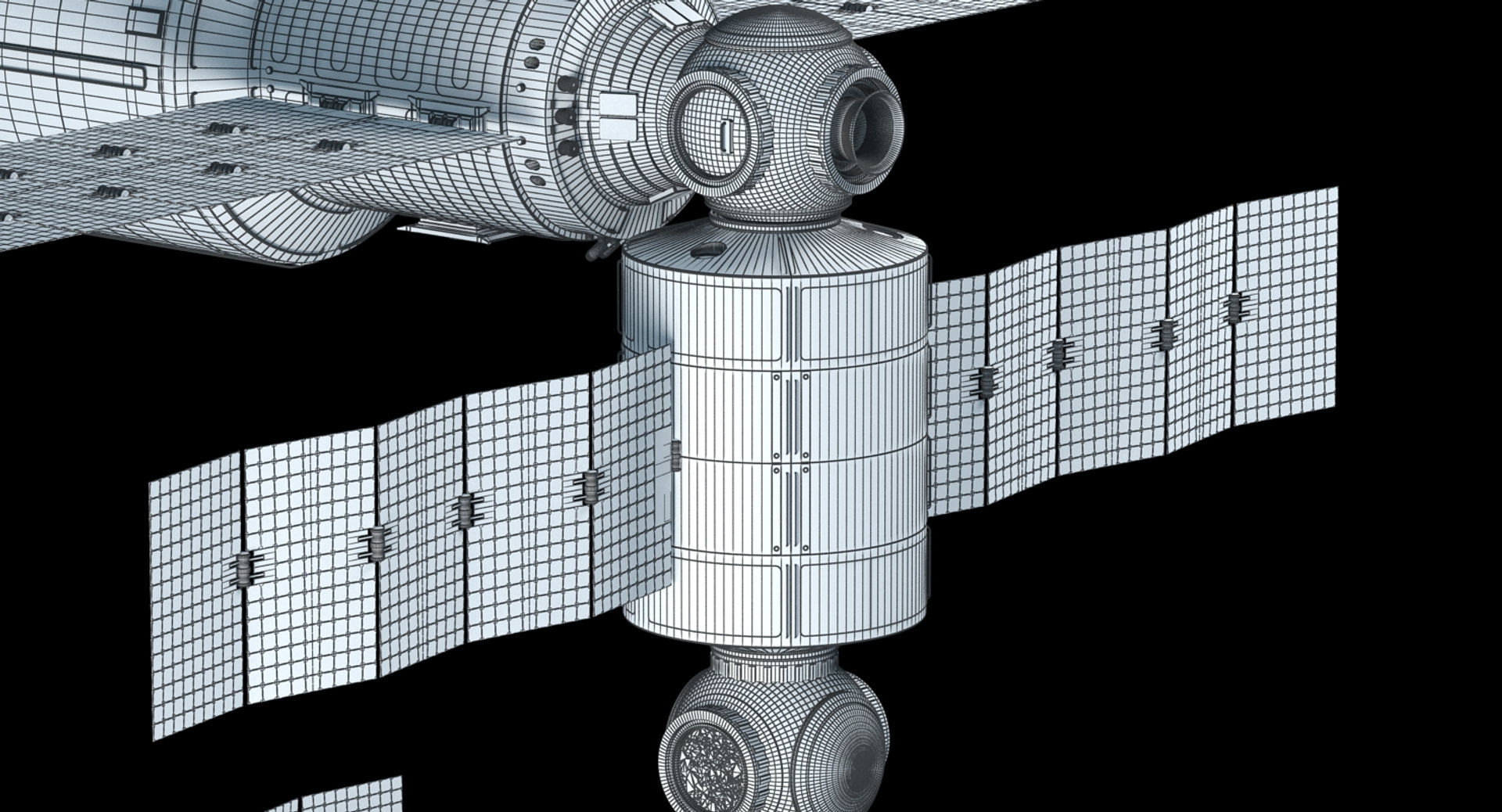 Modular Space Station 3D model_12