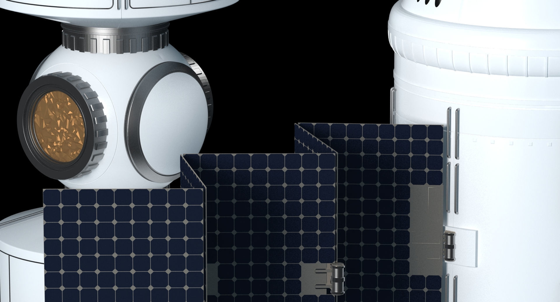 Modular Space Station 3D model_16