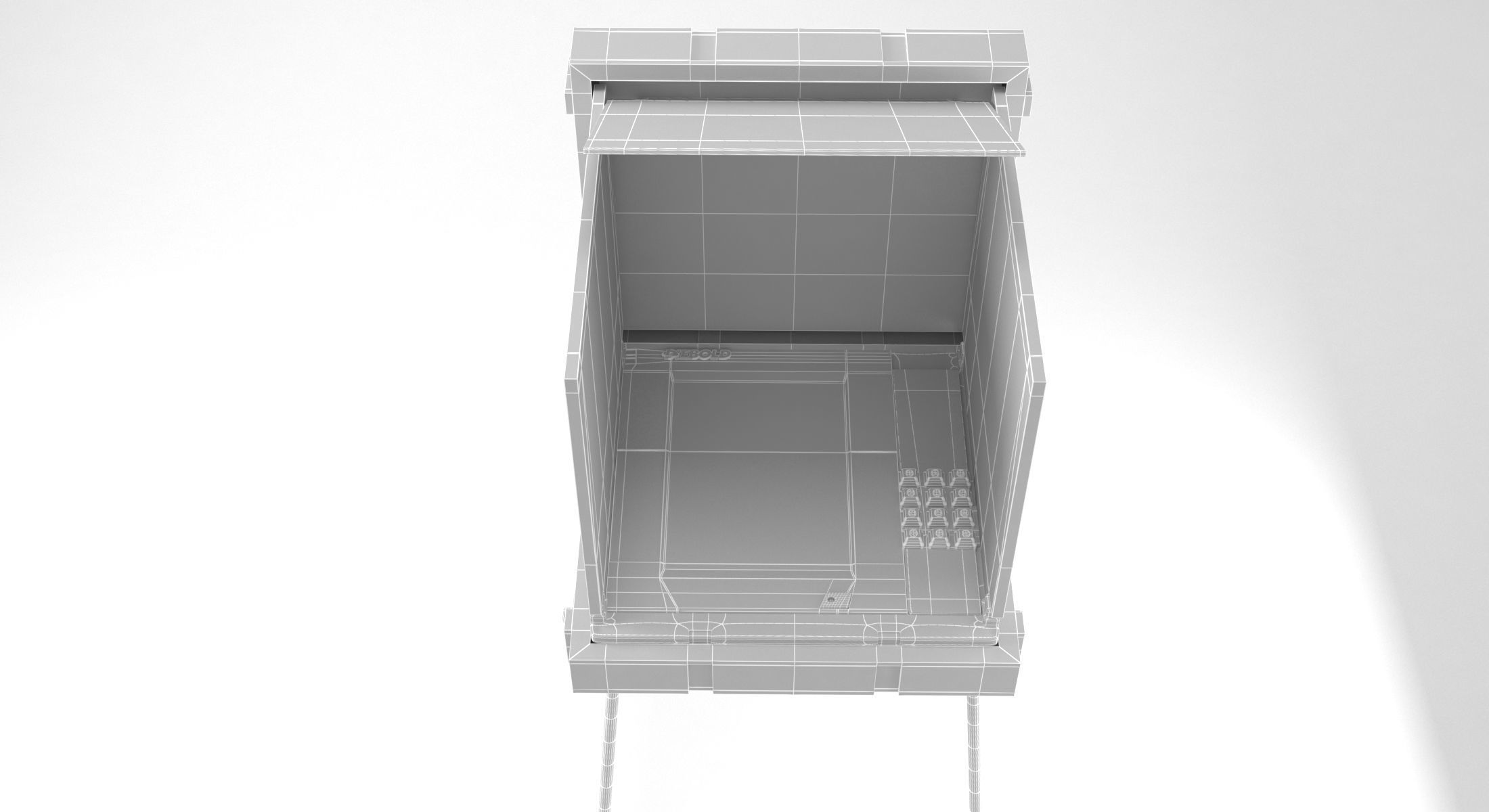 voting polling station USA 3d model 3D model_5