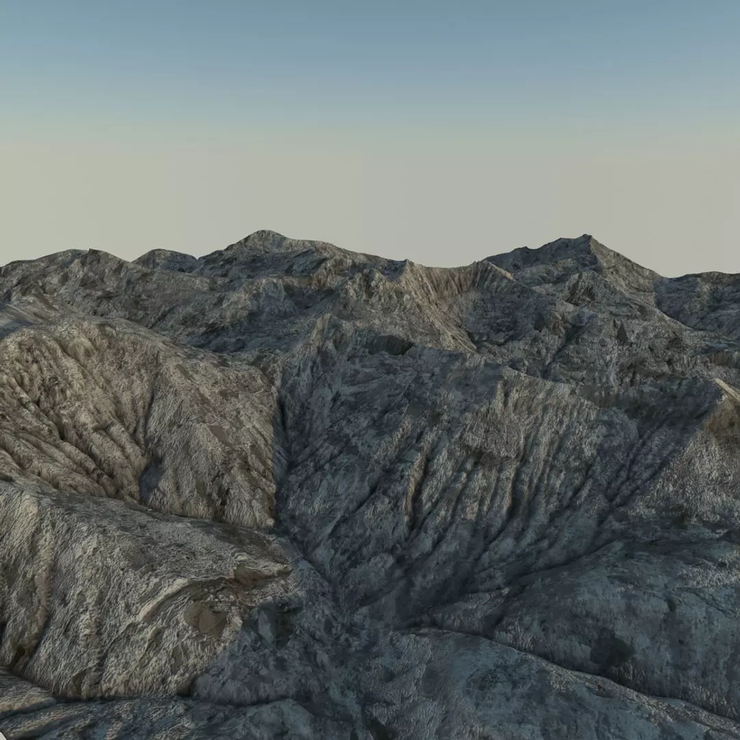 Mountainous Terrain 8 3D model_0