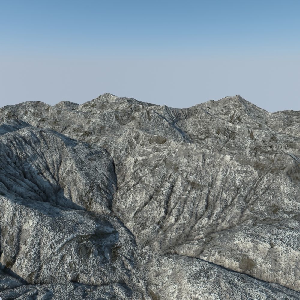 Mountainous Terrain 8 3D model_1