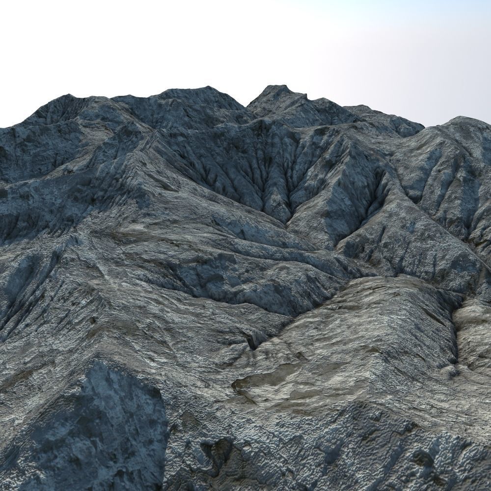 Mountainous Terrain 8 3D model_6