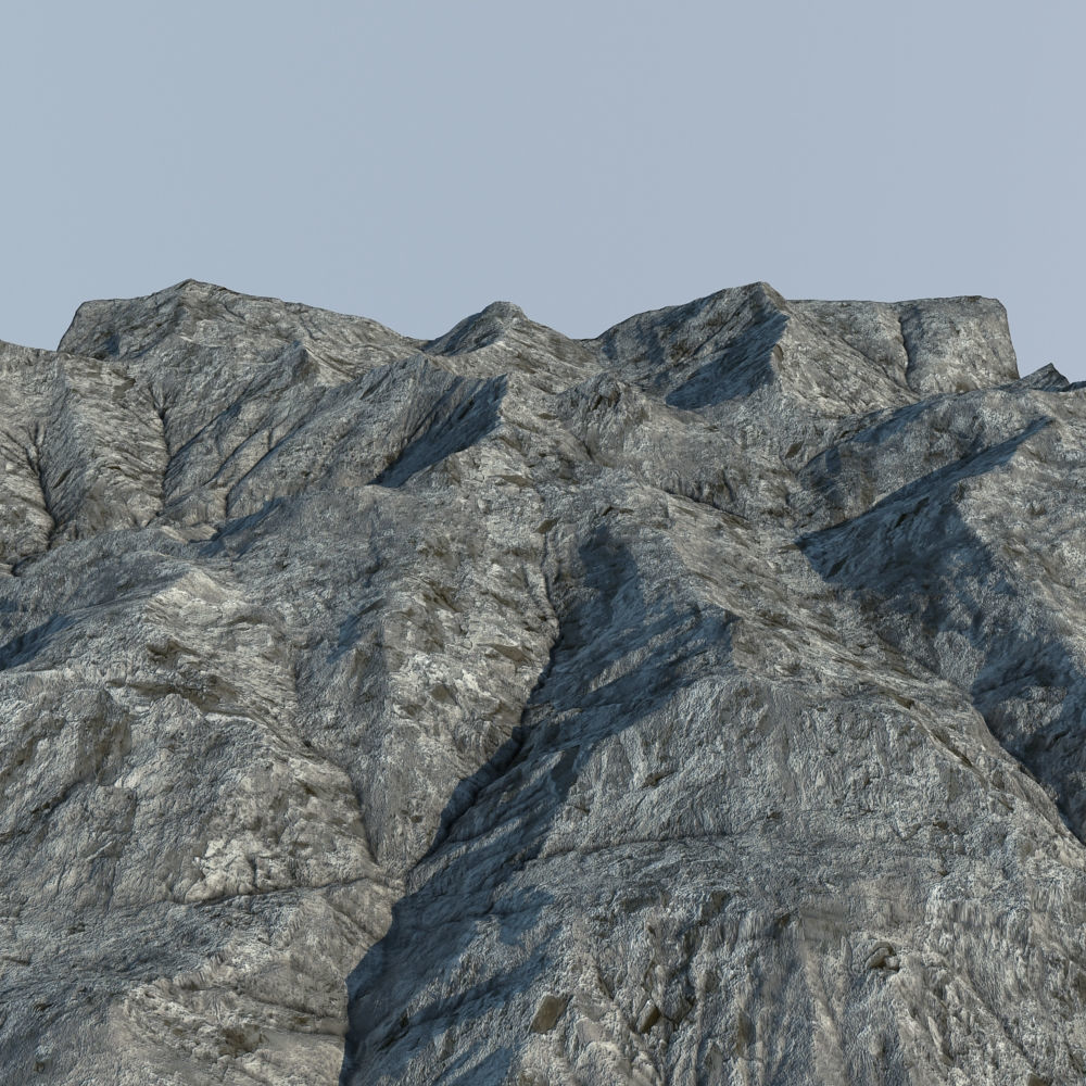 Mountainous Terrain 8 3D model_3