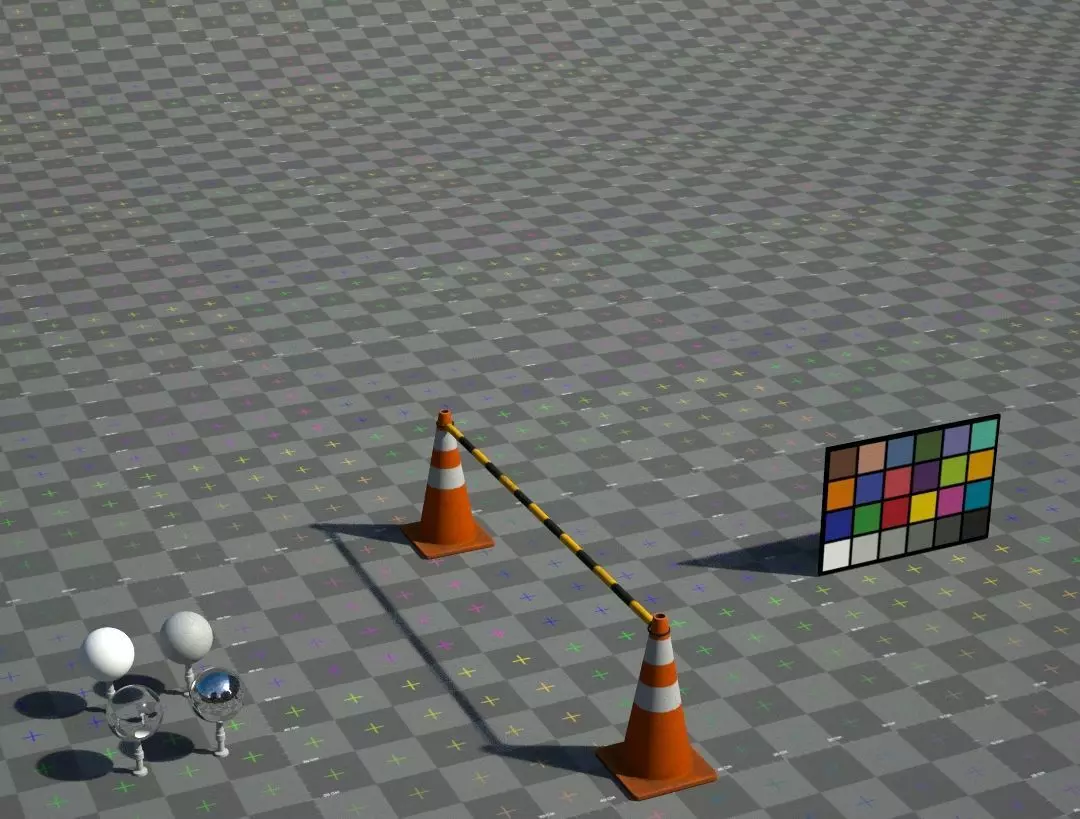 Low Poly Cone barrier Low-poly 3D model