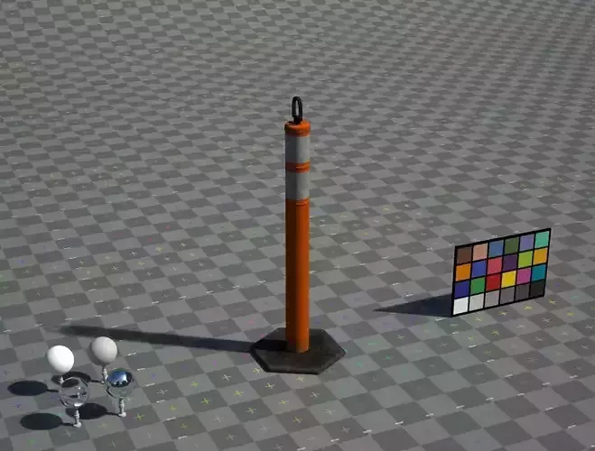 Low Poly Barrier - Style 1