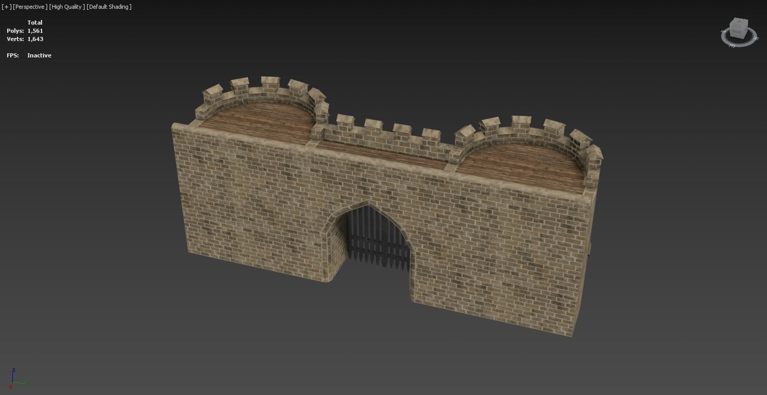 Medieval Castle Construction Set 3D model_22