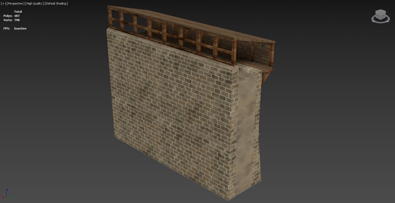 Medieval Castle Construction Set 3D model_46