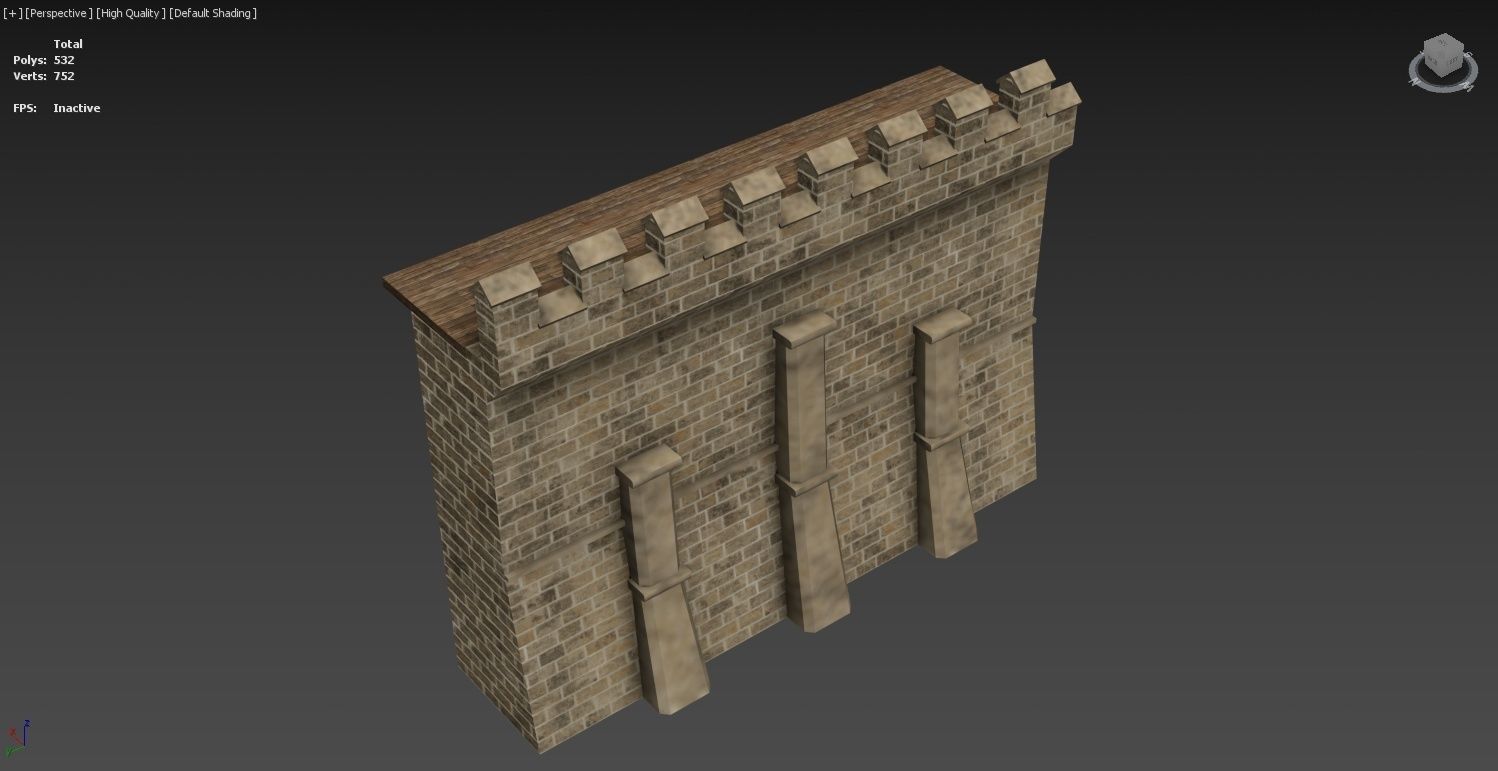 Medieval Castle Construction Set 3D model_41