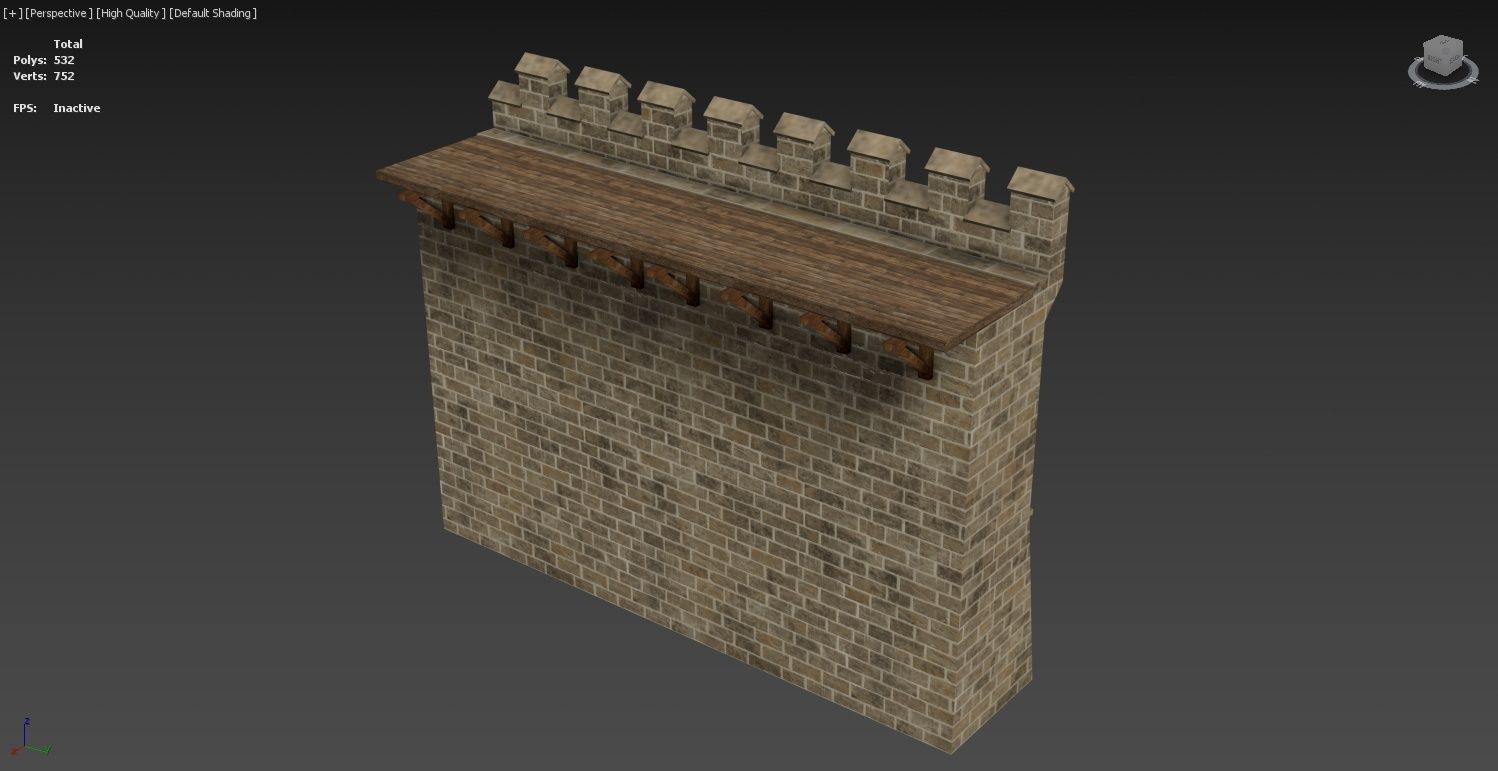 Medieval Castle Construction Set 3D model_42