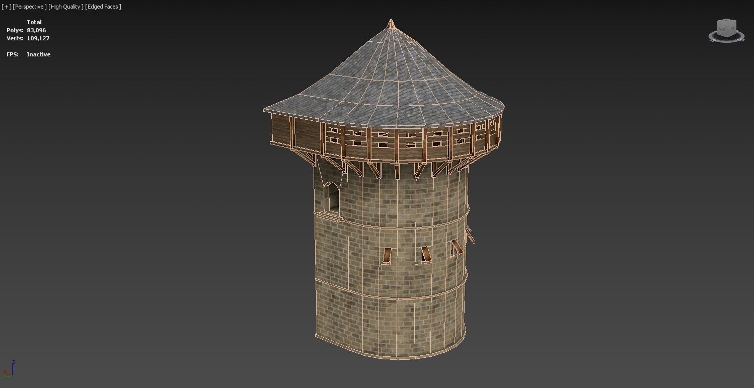 Medieval Castle Construction Set 3D model_20