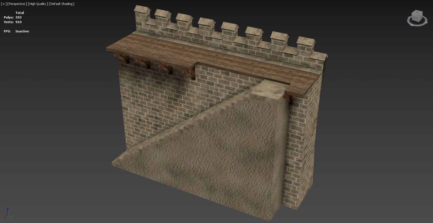 Medieval Castle Construction Set 3D model_51