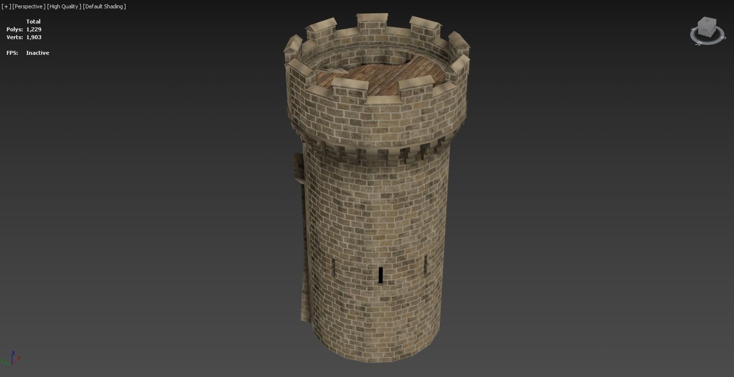 Medieval Castle Construction Set 3D model_30