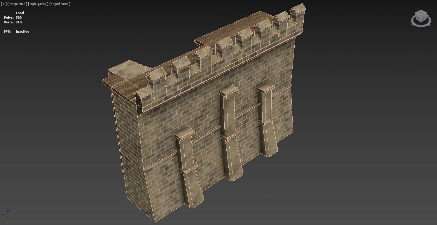 Medieval Castle Construction Set 3D model_49