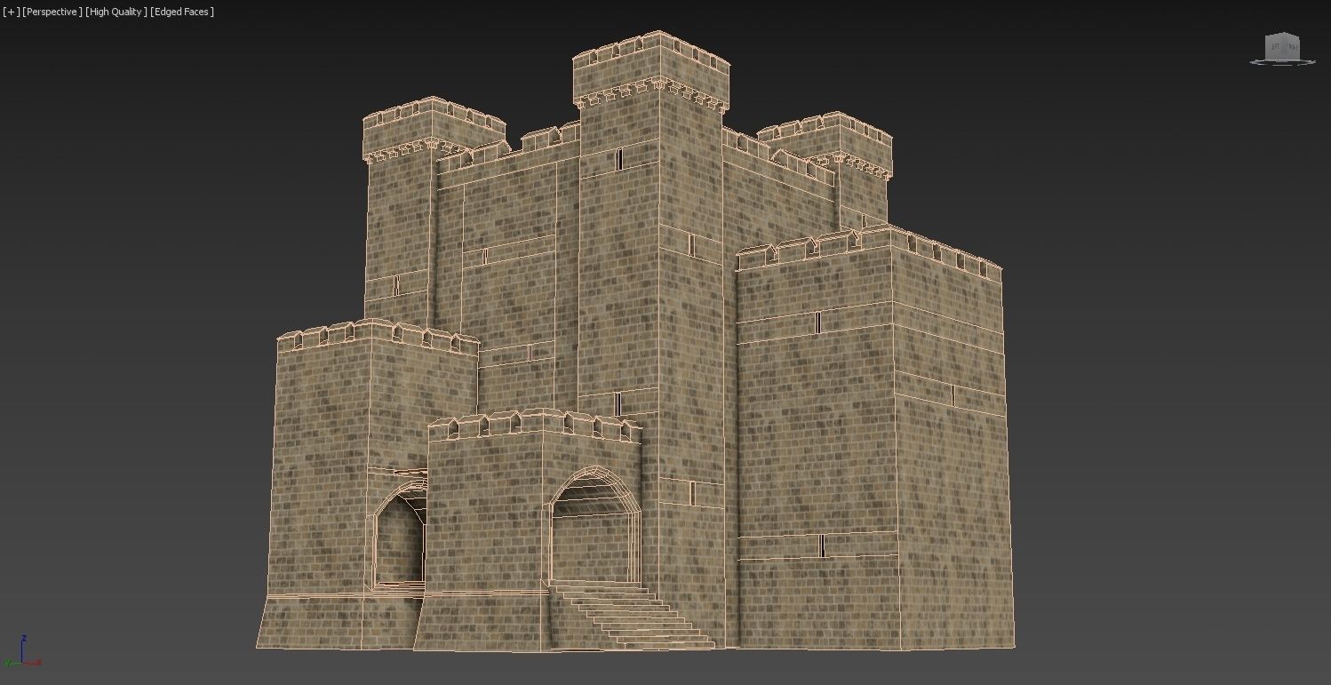 Medieval Castle Construction Set 3D model_12