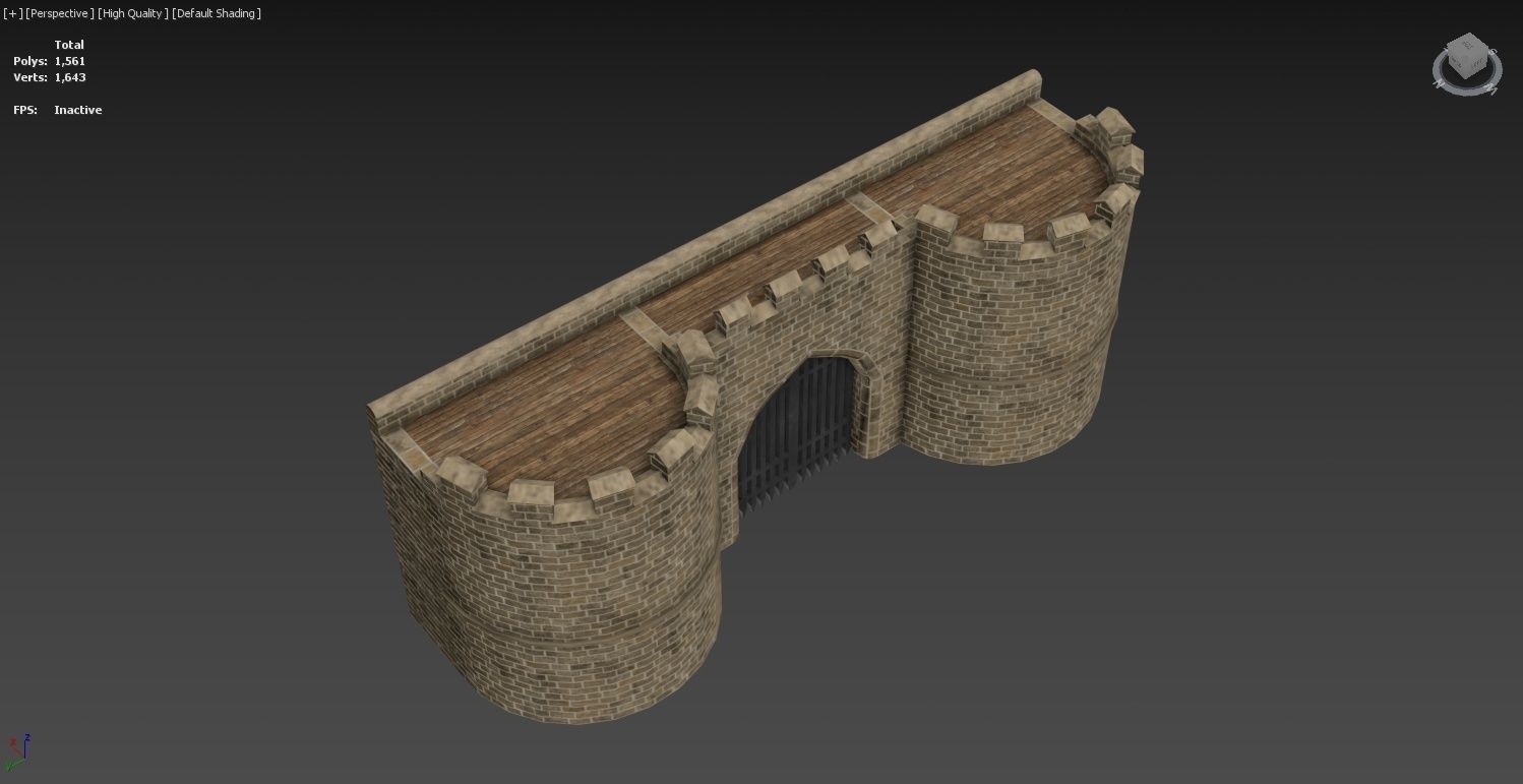 Medieval Castle Construction Set 3D model_21