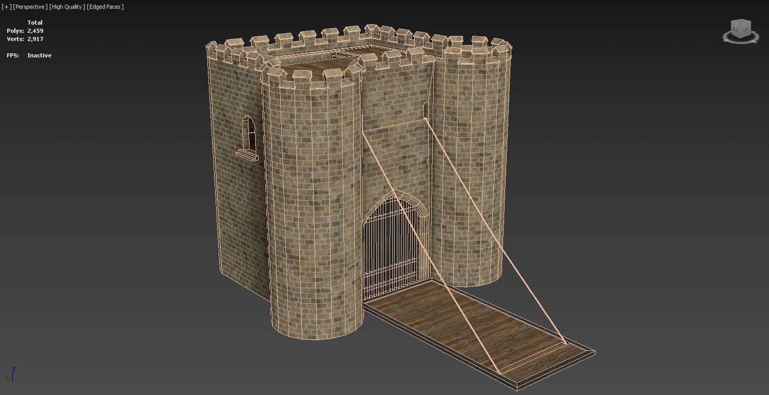 Medieval Castle Construction Set 3D model_18