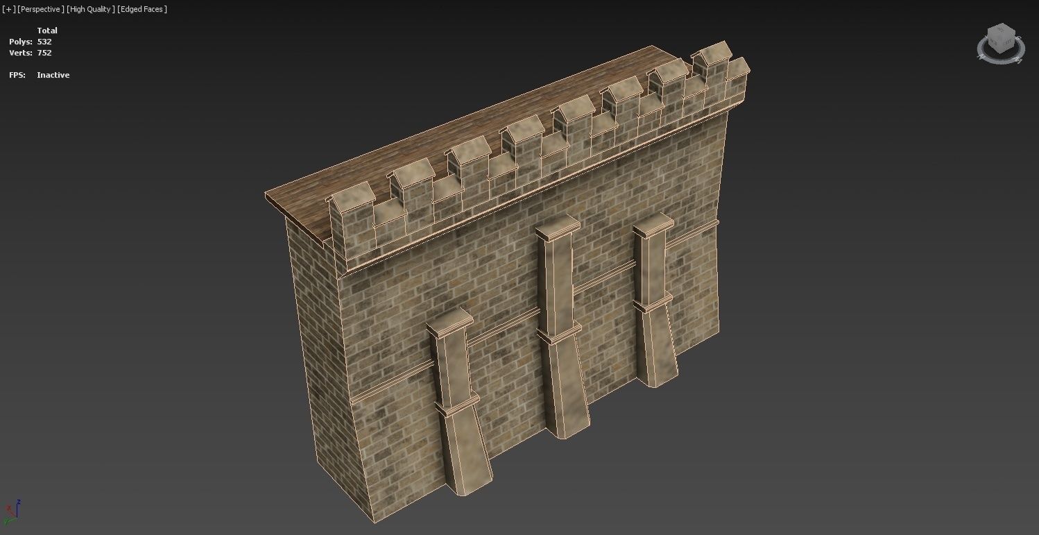 Medieval Castle Construction Set 3D model_40