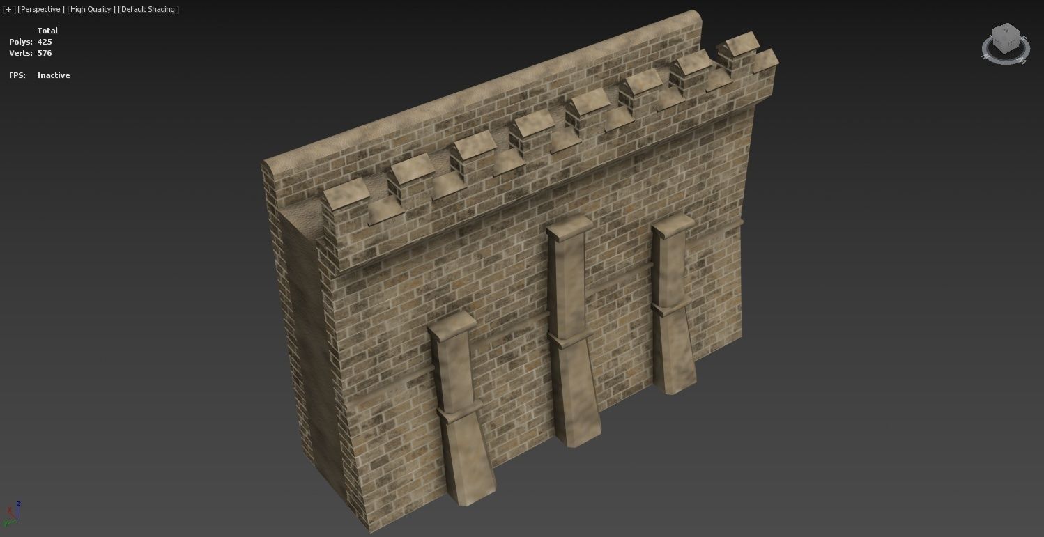 Medieval Castle Construction Set 3D model_43