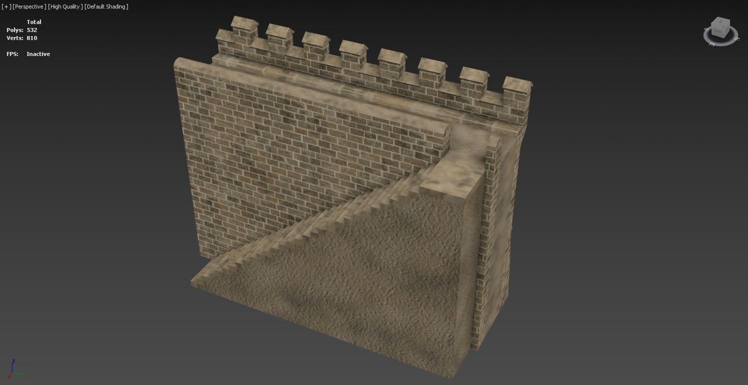 Medieval Castle Construction Set 3D model_38