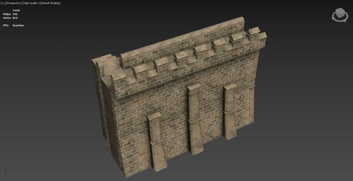 Medieval Castle Construction Set 3D model_37