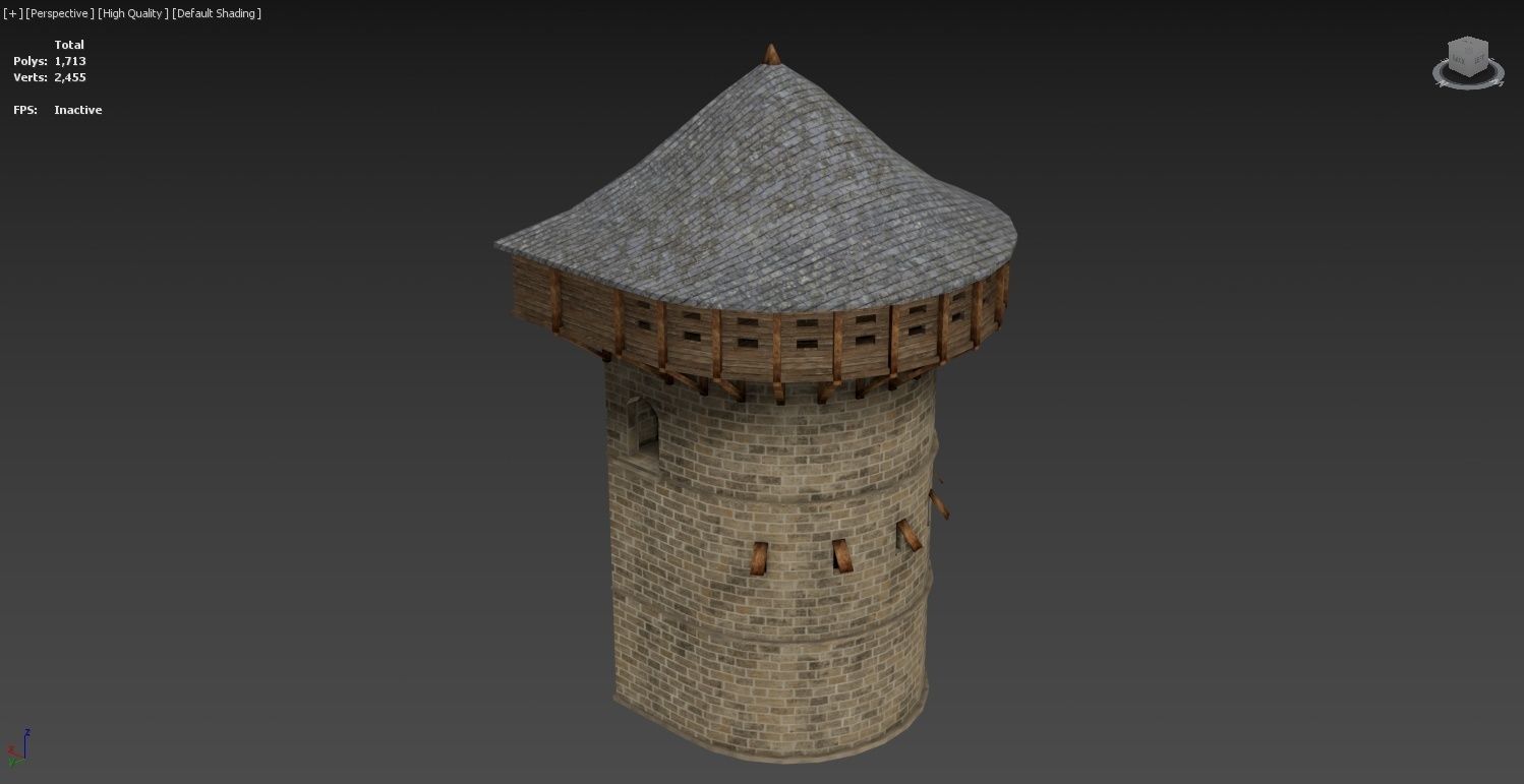 Medieval Castle Construction Set 3D model_19