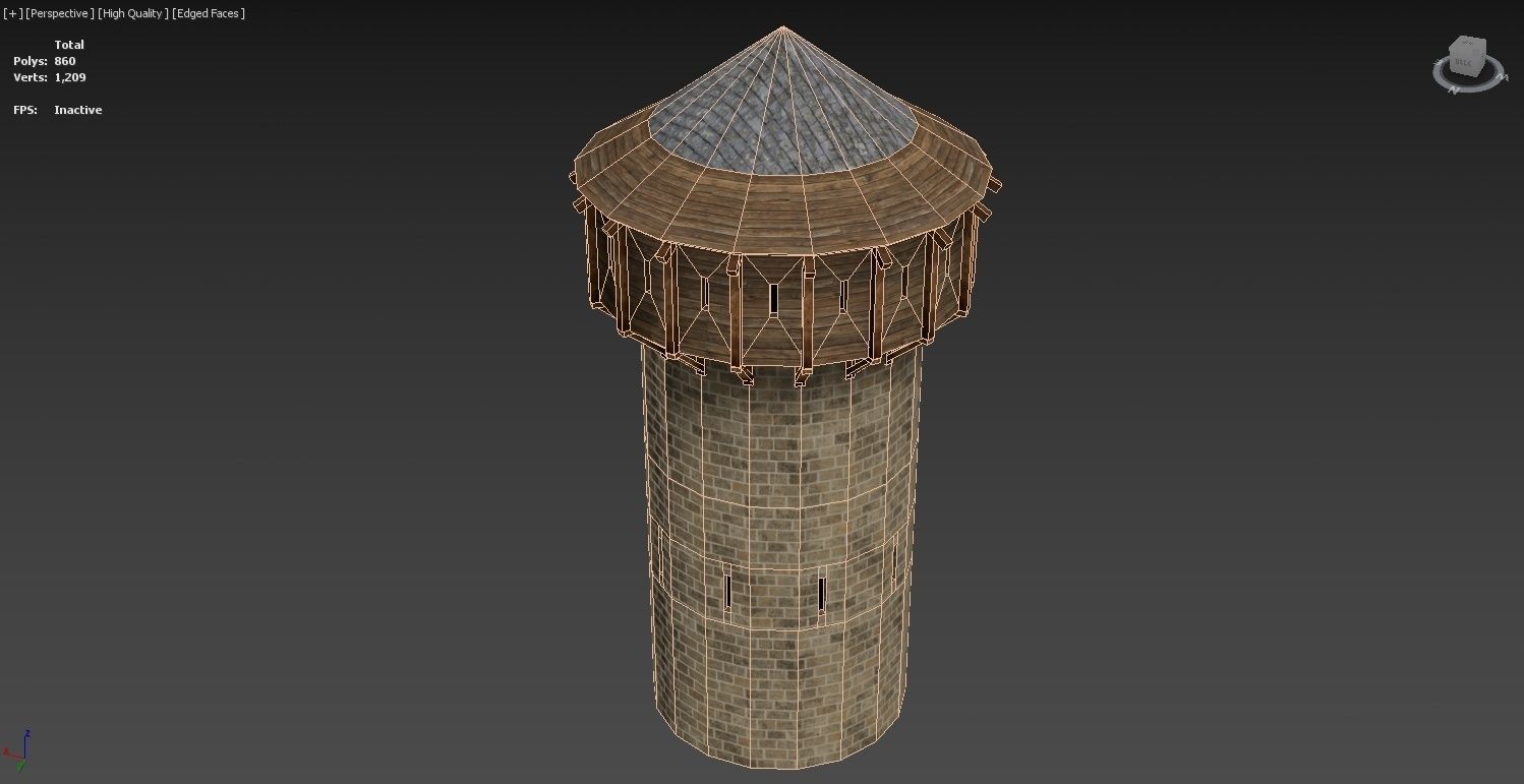 Medieval Castle Construction Set 3D model_28