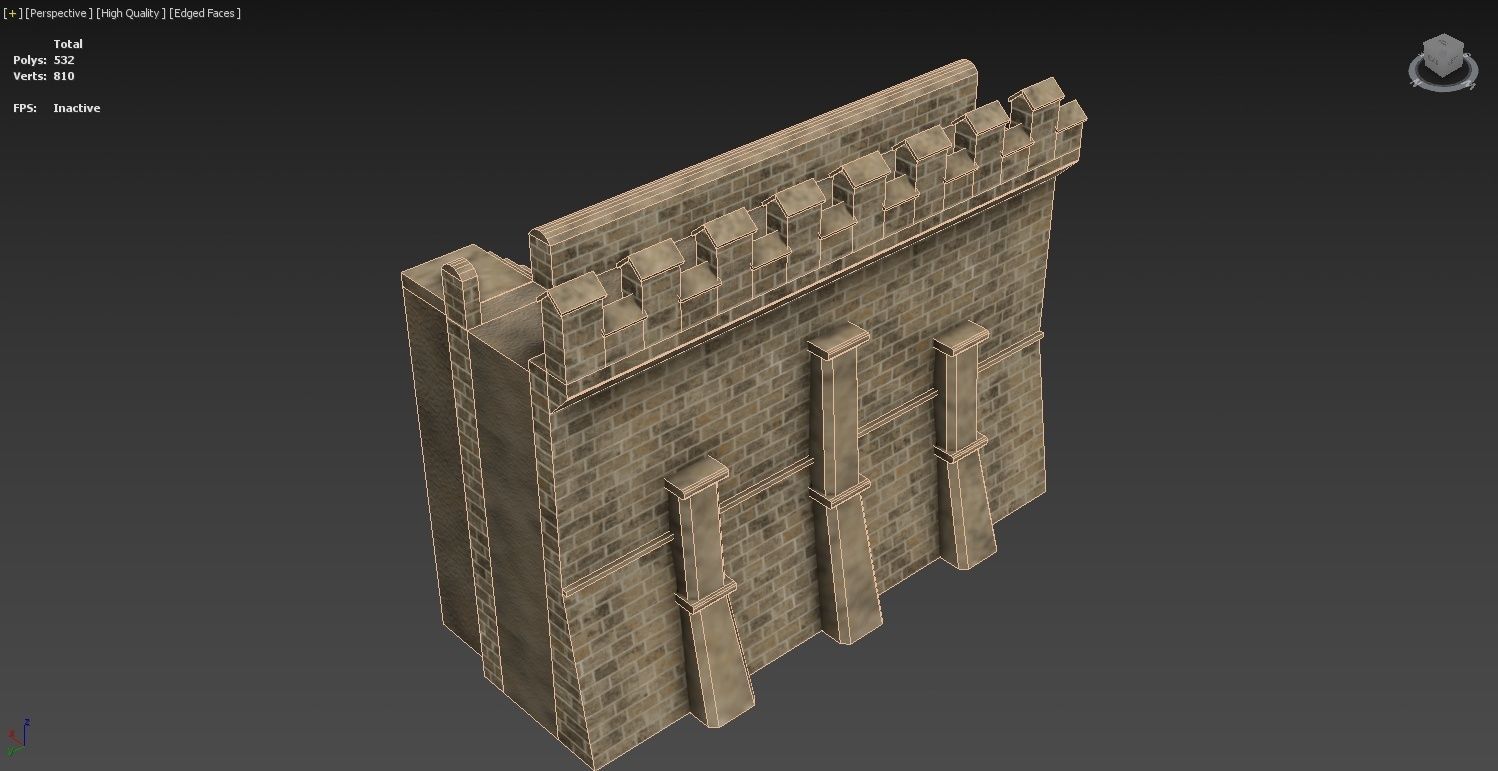 Medieval Castle Construction Set 3D model_39