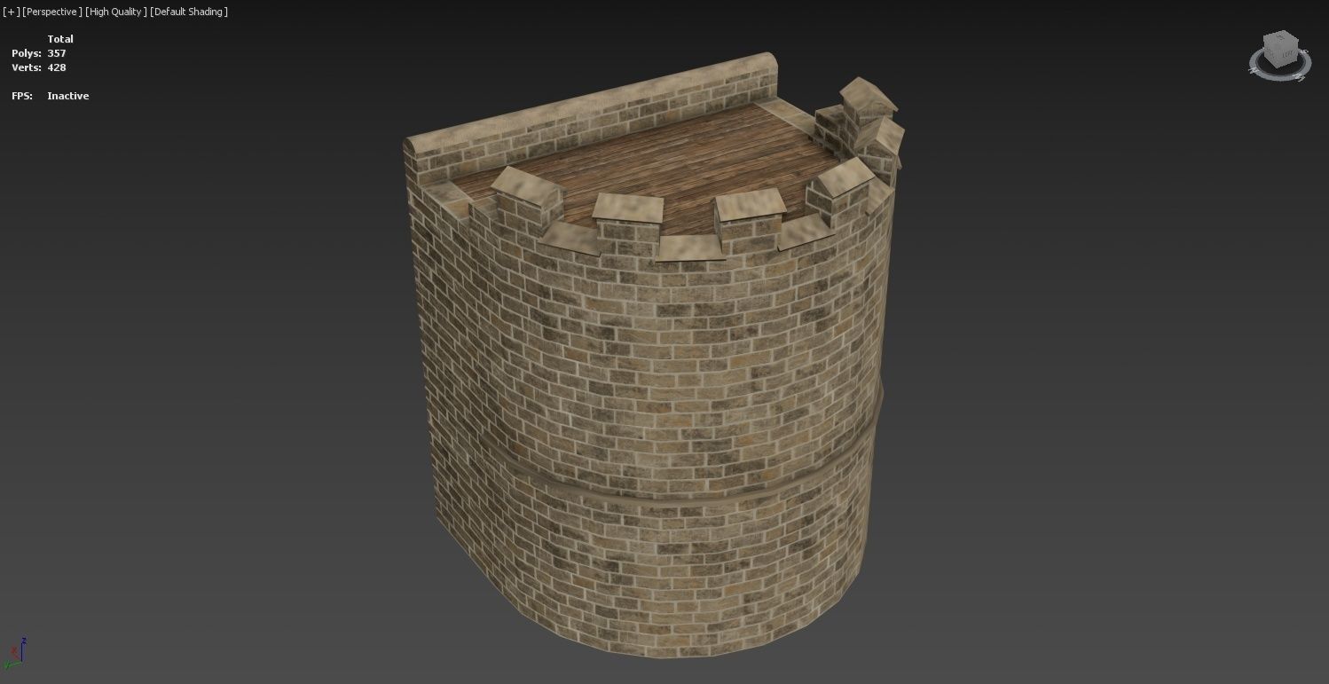 Medieval Castle Construction Set 3D model_33