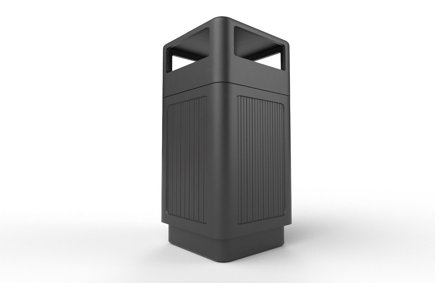Trashcan m1 Low-poly 3D model_28