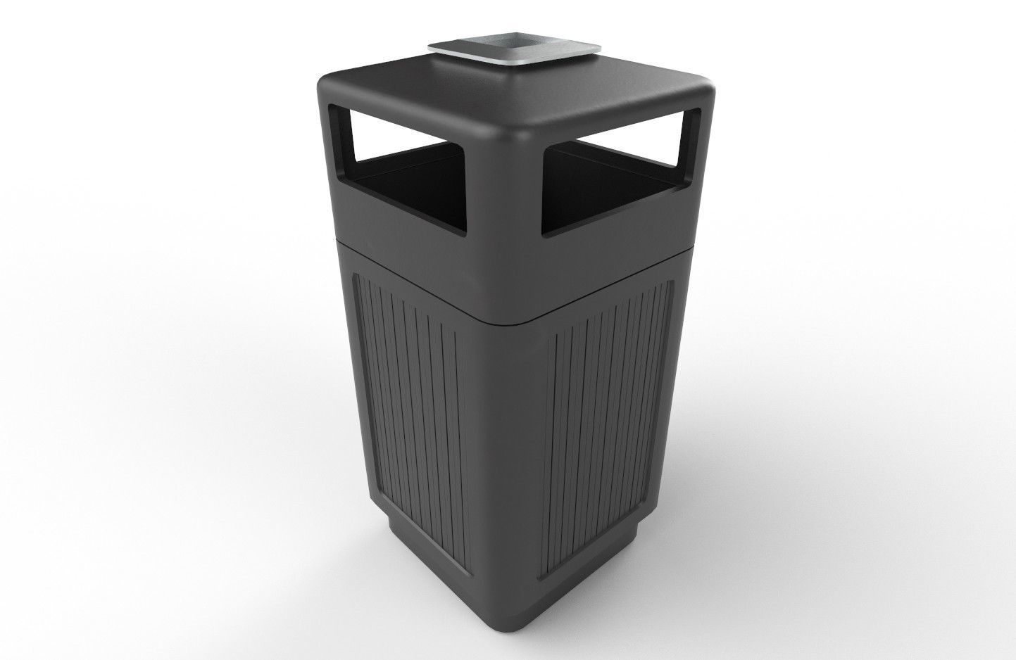 Trashcan m1 Low-poly 3D model_31