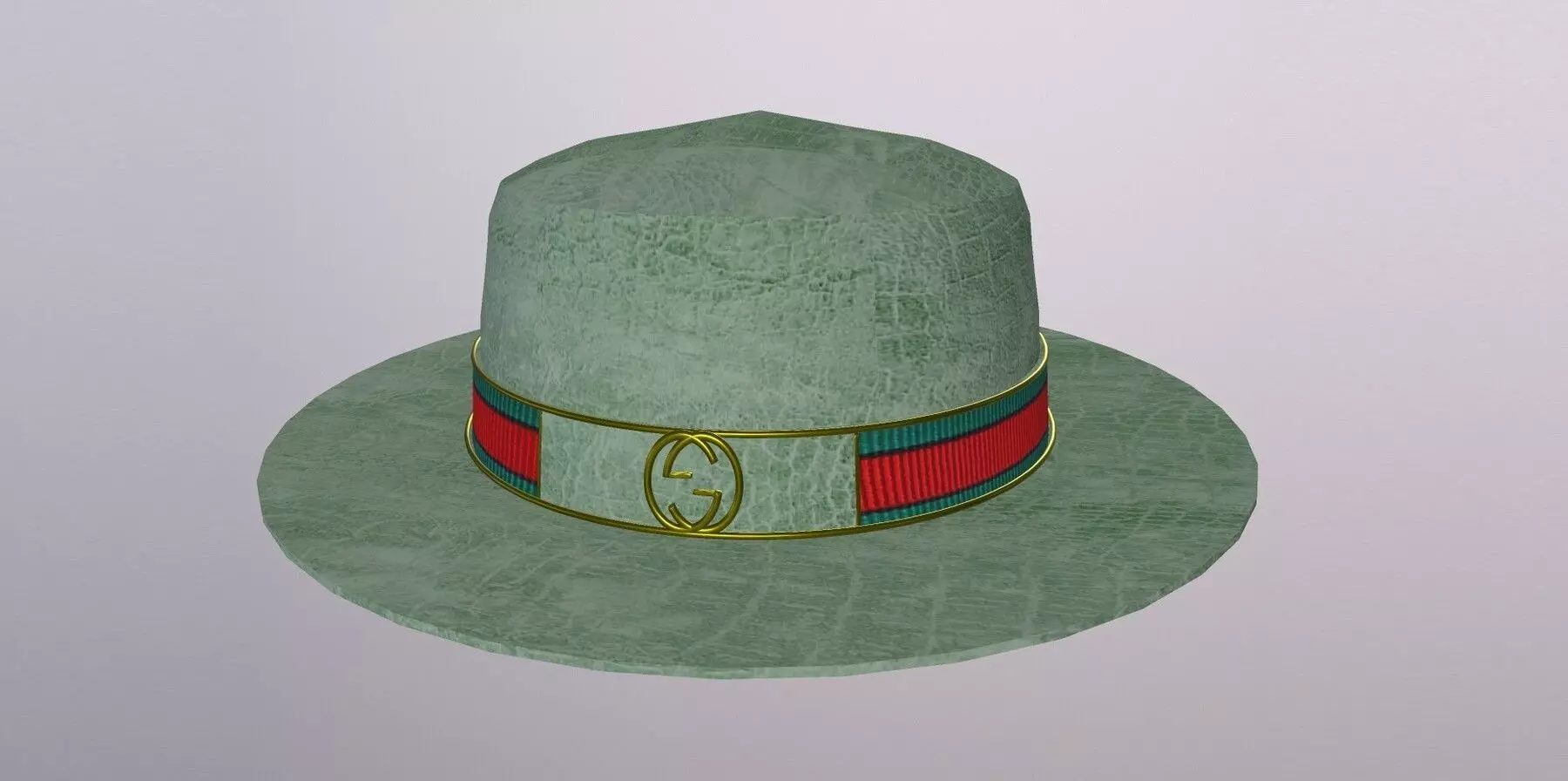 GUCCI CROCODILE HAT PBR Low-poly 3D model