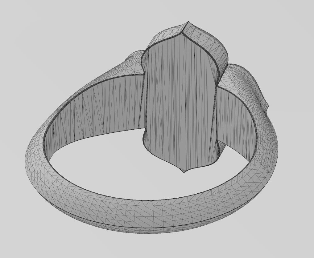 Lily ornament window signet ring Us sizes 7 8 9 3D print model_13