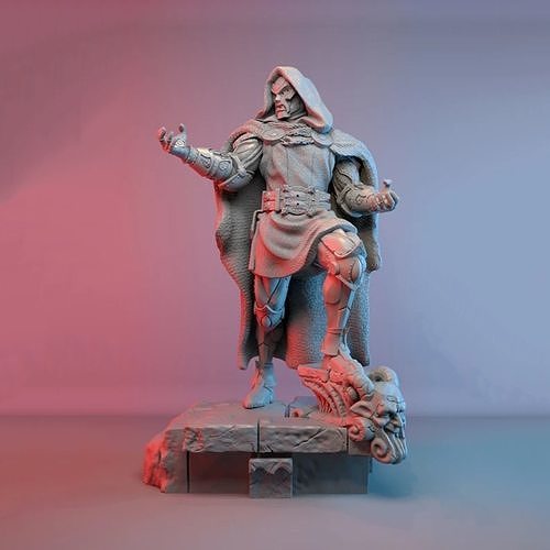Marvel Dr Doom Sculpture 3D Model Ready to Print STL 3D print model