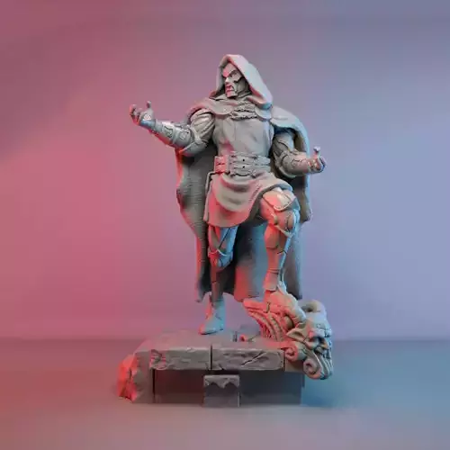 Marvel Dr Doom Sculpture 3D Model Ready to Print STL 3D print model