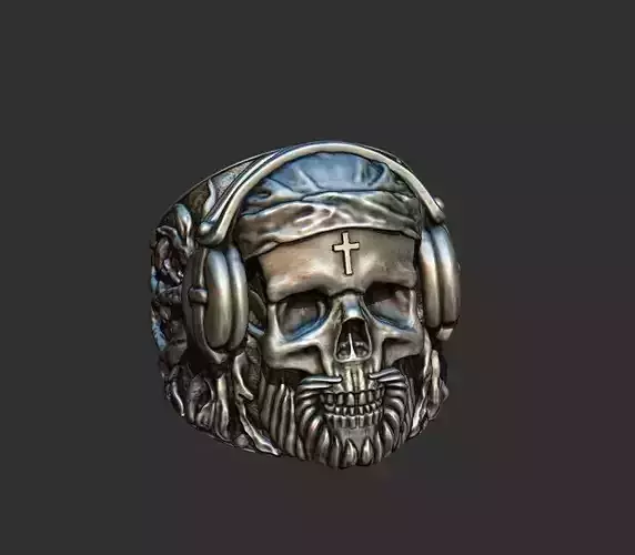 Skull ring in bandala