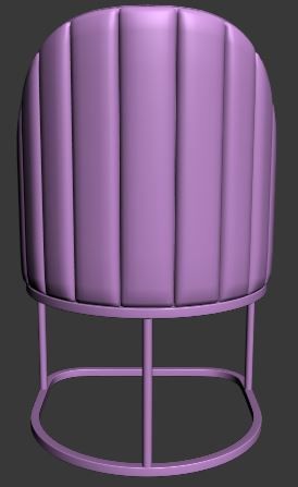 Chair Low-poly 3D model_11