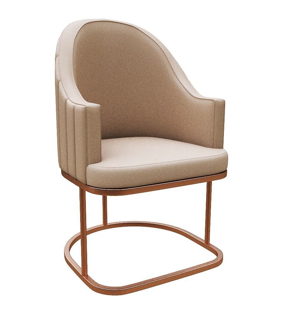 Chair Low-poly 3D model_1