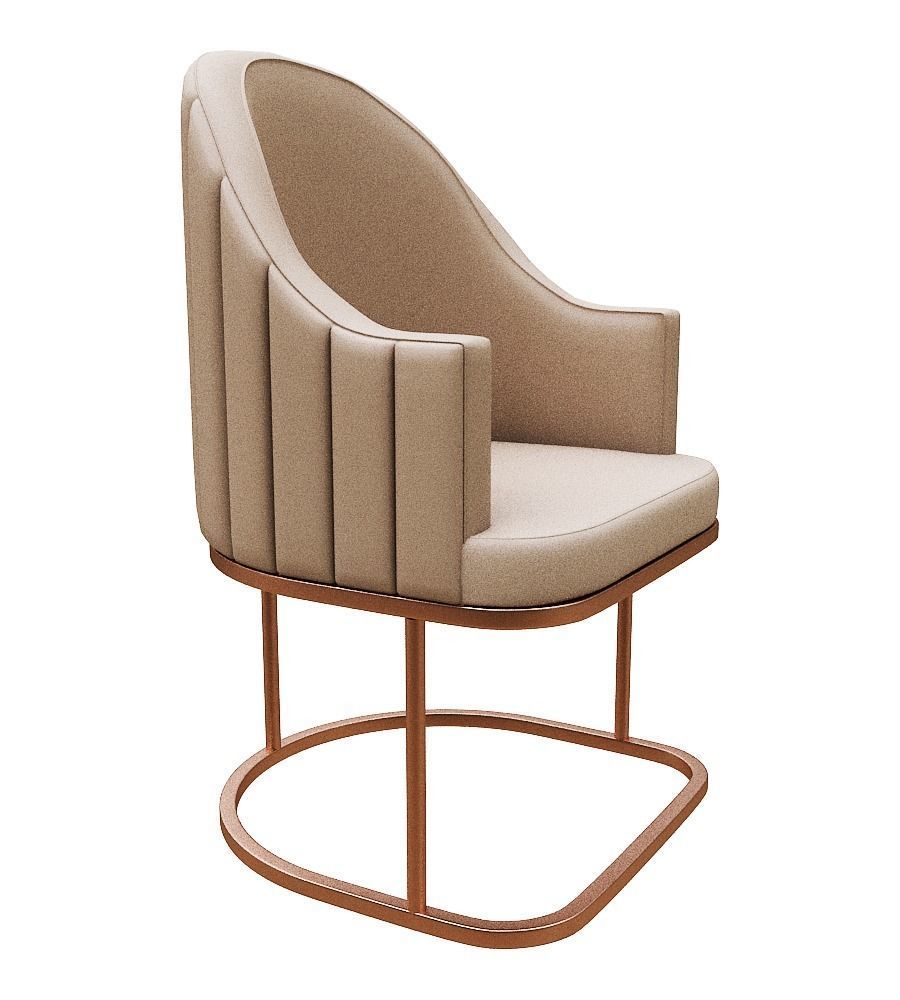 Chair Low-poly 3D model_2