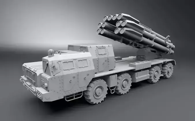 BM30 Smerch Scale model