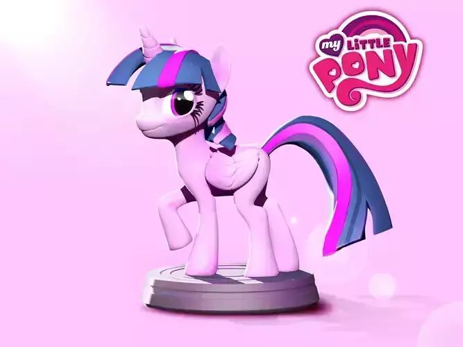 Twilight Sparkle  - Little Pony 3D print model 3D print model