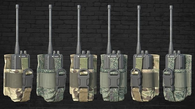 MILITARY Game Ready H2X Radio Low-poly 3D model