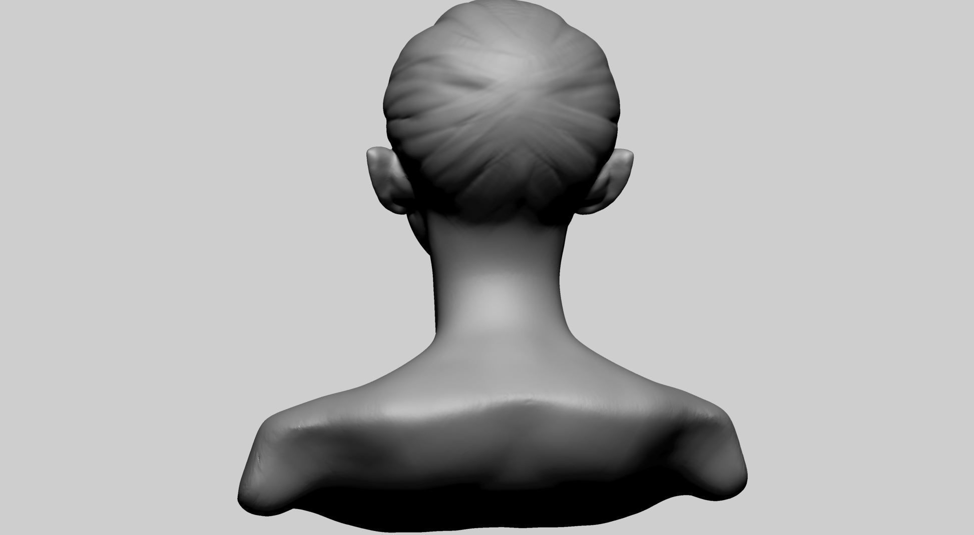 Fantasy Female Head E 3D model_4