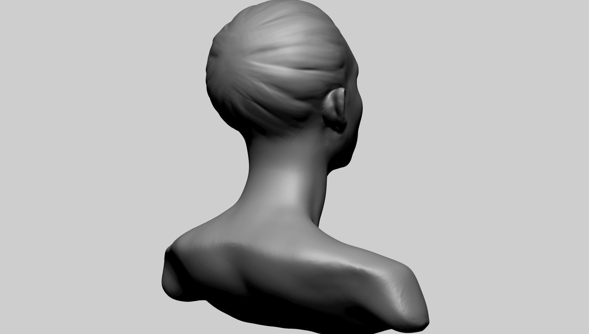 Fantasy Female Head E 3D model_3