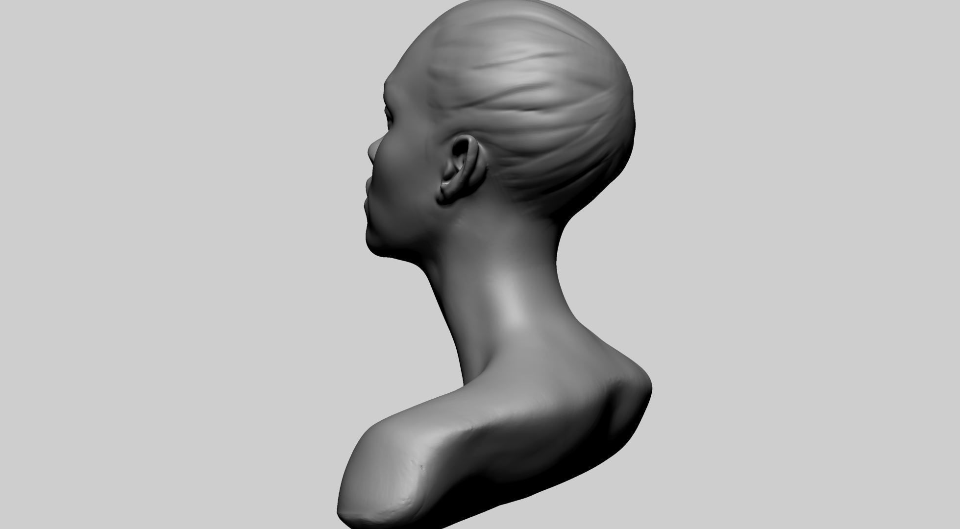 Fantasy Female Head E 3D model_5